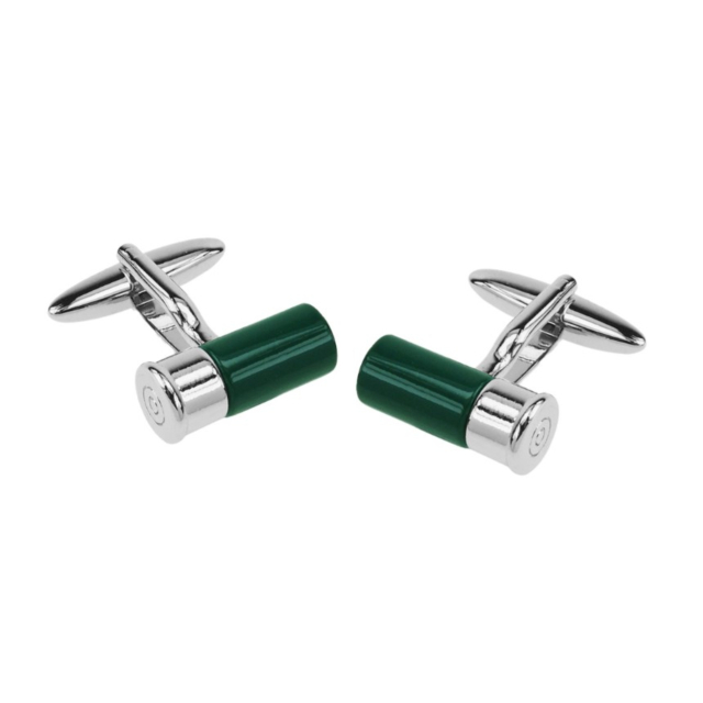 Bisley Cartridge Cufflinks - Green