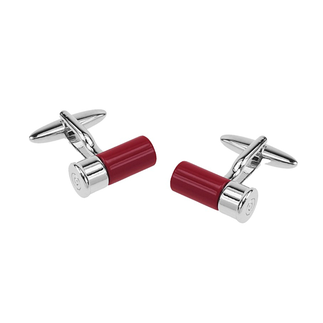Bisley Cartridge Cufflinks -Red