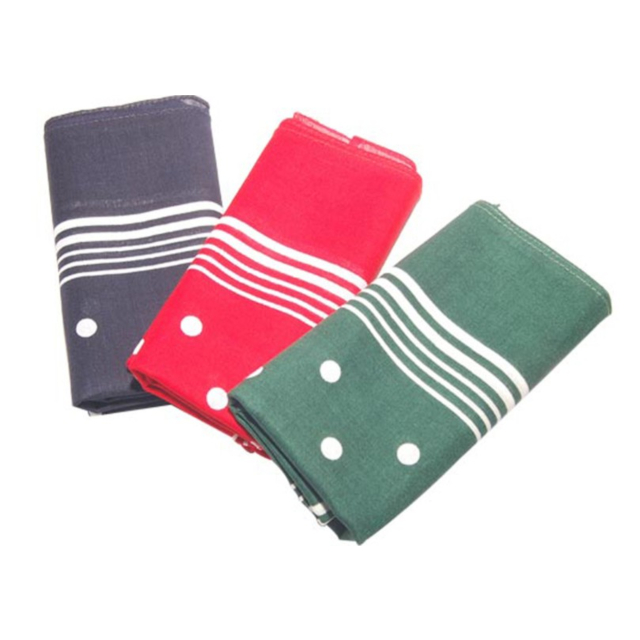 Bisley Large Cotton Spotted Hankies-3 pack