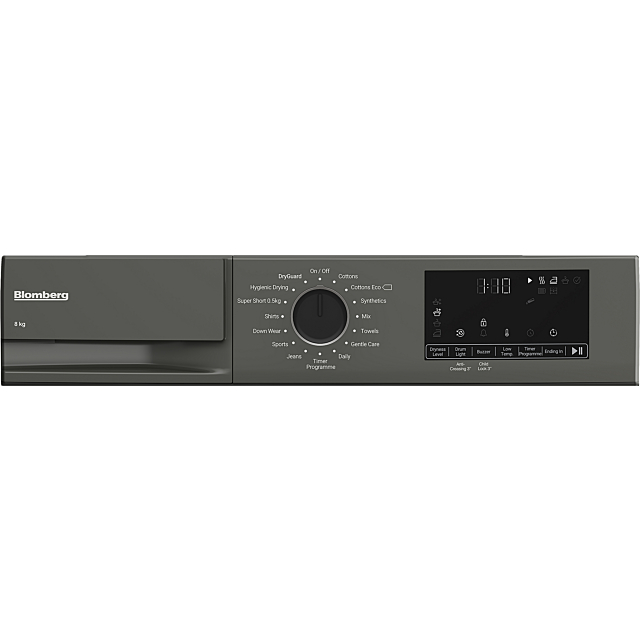 Blomberg LTA18321G 8kg Heat Pump Tumble Dryer - Graphite
