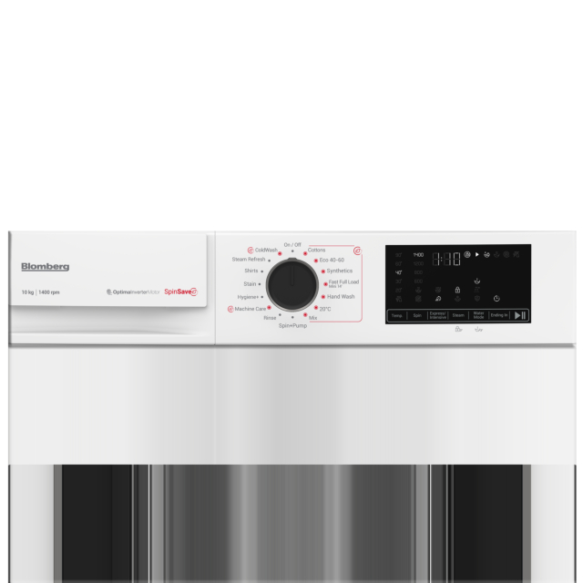 Blomberg LWA210461W 10kg 1400 spin RecycledTub Washing Machine - White