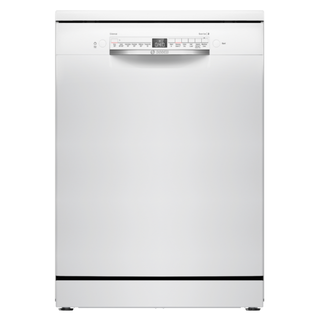 Bosch SMS2HVW67G 60cm Free Standing Dishwasher - White - 14 Place Settings