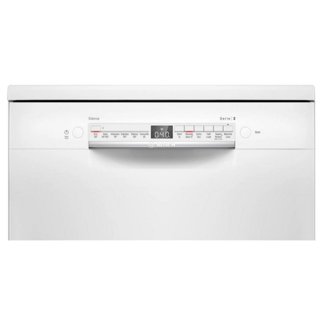 Bosch SMS2HVW67G 60cm Free Standing Dishwasher - White - 14 Place Settings