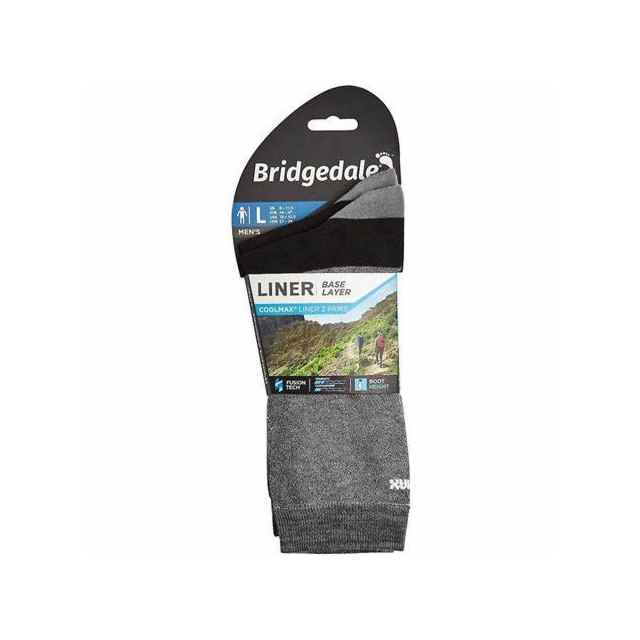 Bridgedale Men's Base layer coolmax Liner Grey
