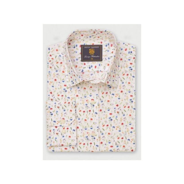 Brook Taverner Watercolour Ditsy Floral Shirt