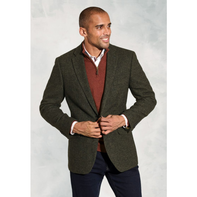 Brook Taverner Dee Herringbone Jacket - Olive 