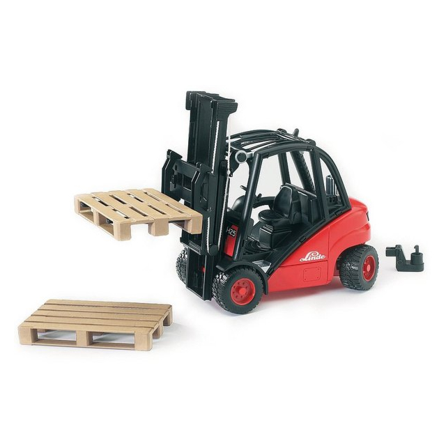 Bruder Linde Fork Lift H30D with Pallets 02511
