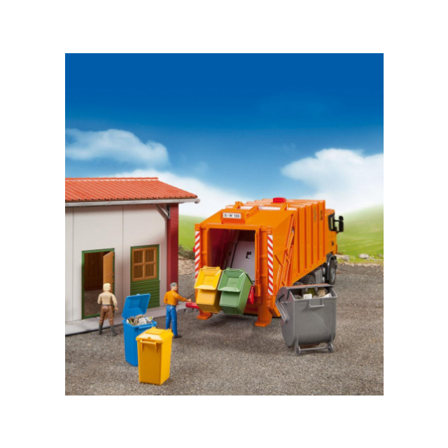 Bruder Garbage Can Set