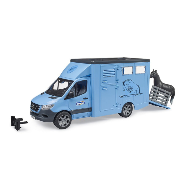 Bruder MB Sprinter Animal Transporter 1 horse 02674