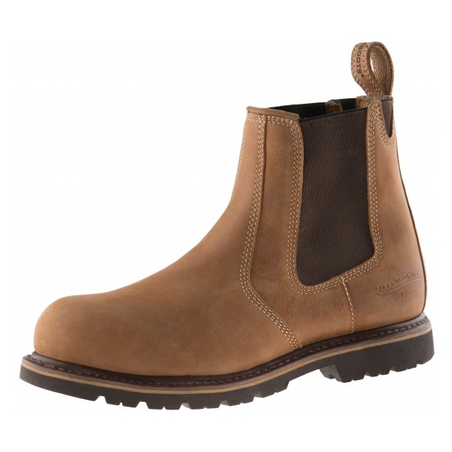 Buckbootz B1151 Safety Dealer Boot Light Brown