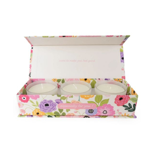 Candlelight Candles Floral Congratulations 3 Pack