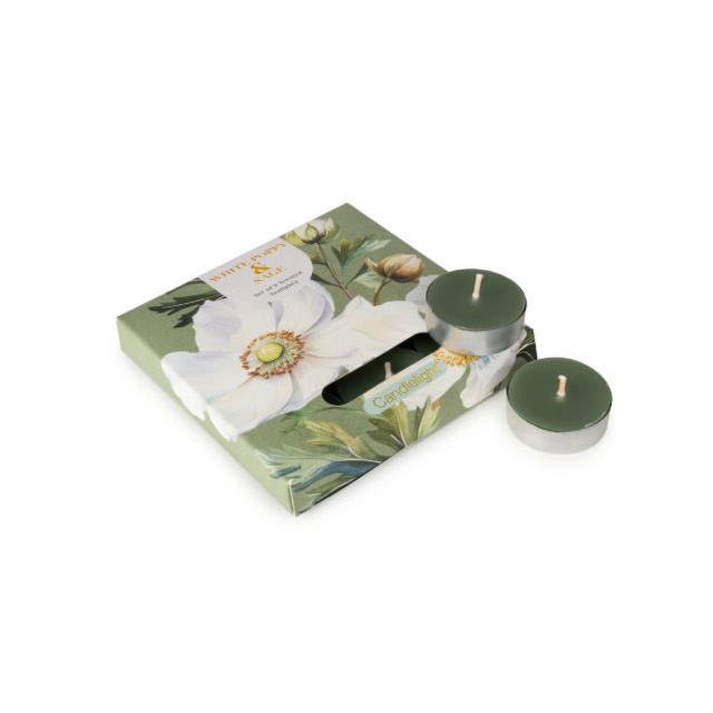 Candlelight Tealights White Poppy + Sage 9 Pack