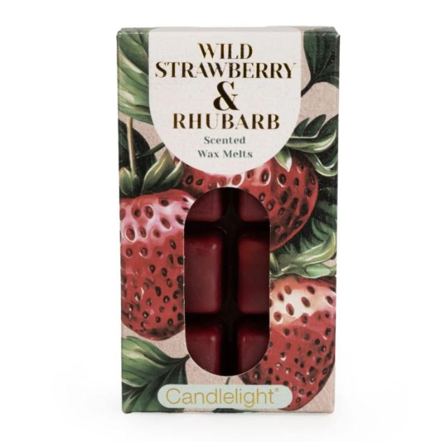 Candlelight Wax Melts - Wild Strawberry + Rhubarb 8 Pack