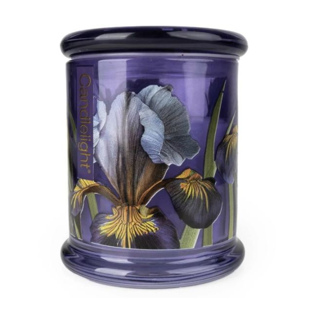 Candlelight Glass Lidded Jar - Iris + Tonka Bean