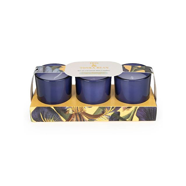 Candlelight Votive Candle Iris + Tonka Bean 3 Set
