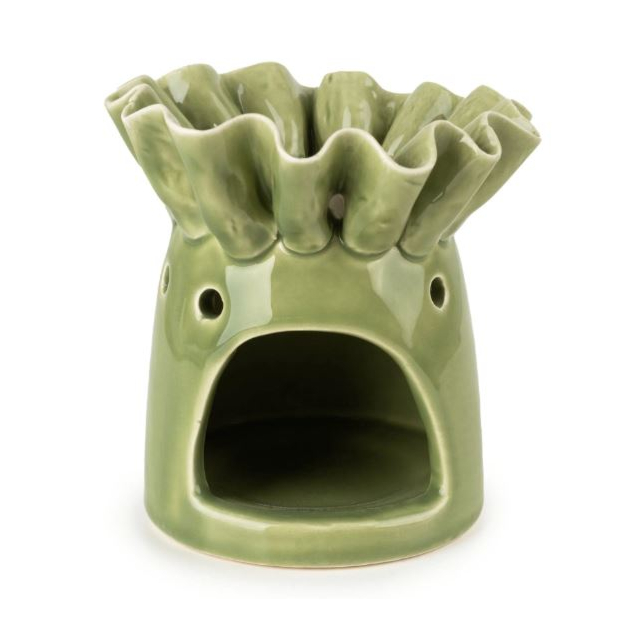 Candlelight Wax Burner Frill Rim - Green