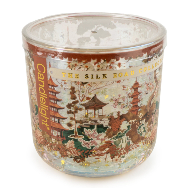 Candlelight LED Glass Glitter Candle - Samarkand