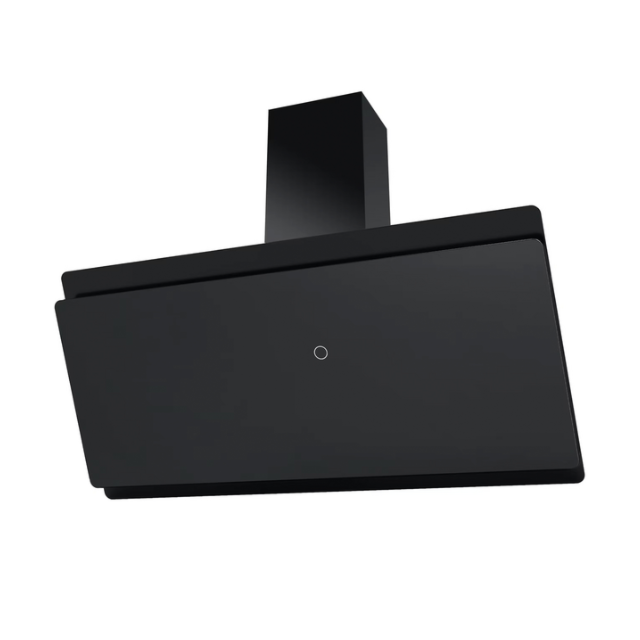 Cata ICON90H 90cm Angled Glass Cooker Hood - Black