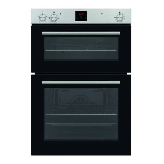 Cata UBDO901SS Built-In Electric Double Oven - Black Glass / Stainless Steel