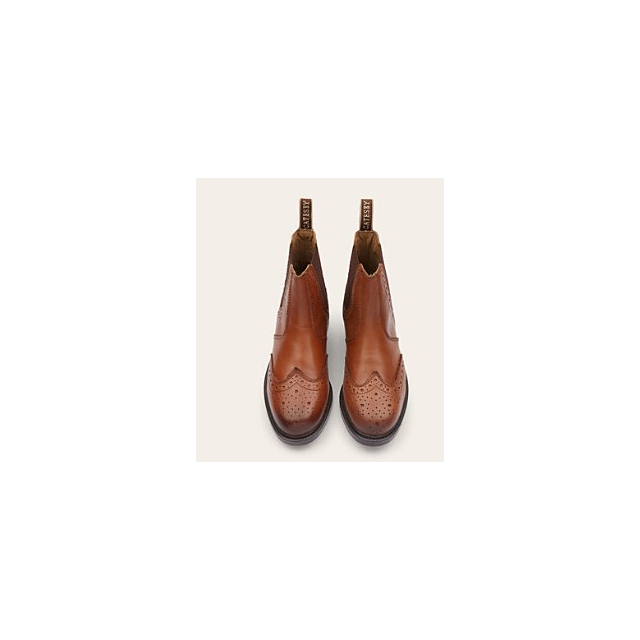 Catesby Boston Brogue Chelsea Boot Tan 
