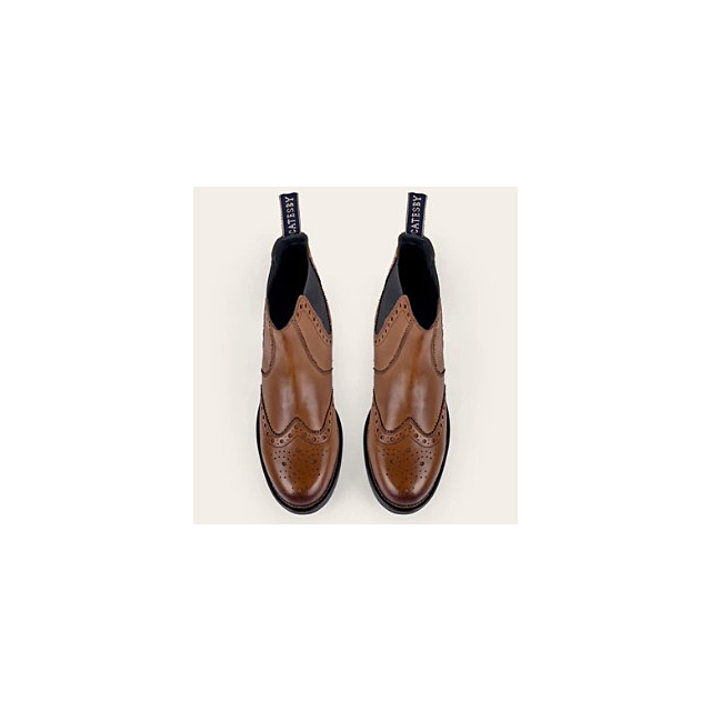 Catesby Sandringham Brogue Chelsea Boot Tan 