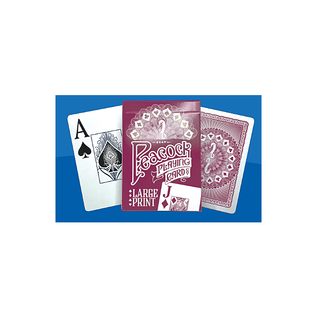 Peacock Playing Cards Large Print