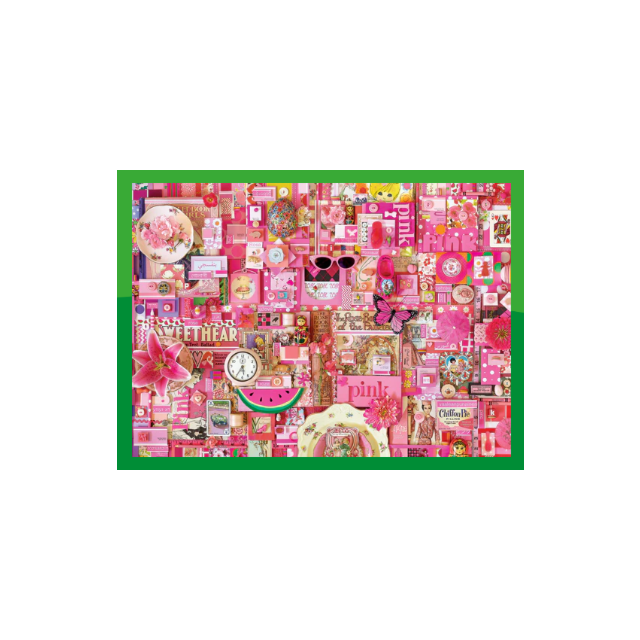 Cobble Hill Jigsaw - Pink 1000 Piece 