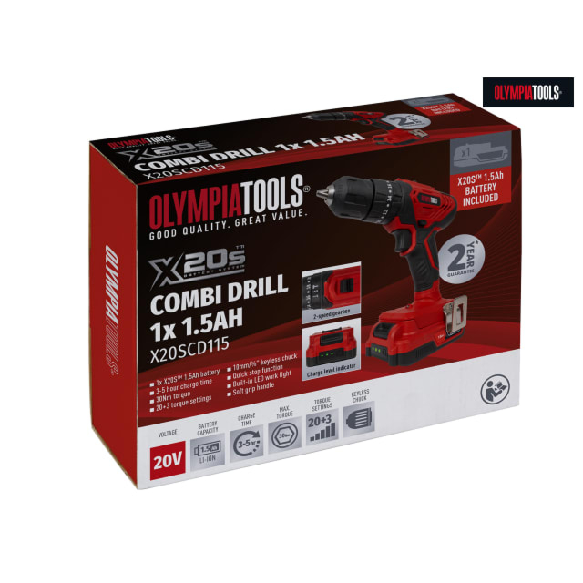 Olympia Tools® X20S™ Combi Drill Driver