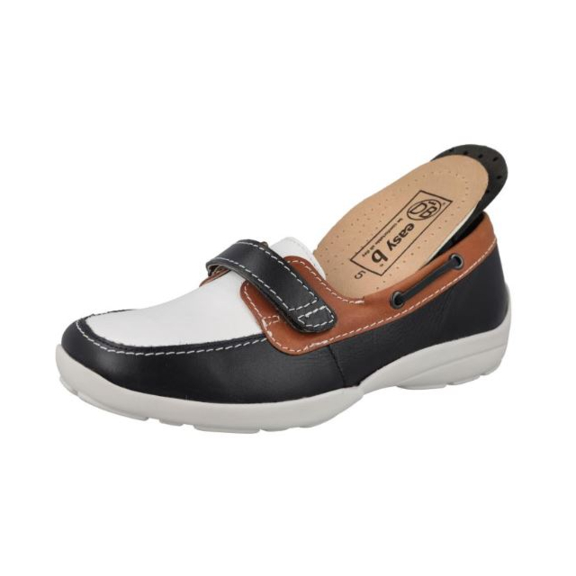 DB Shoes Fiddle - Navy/White/Tan 