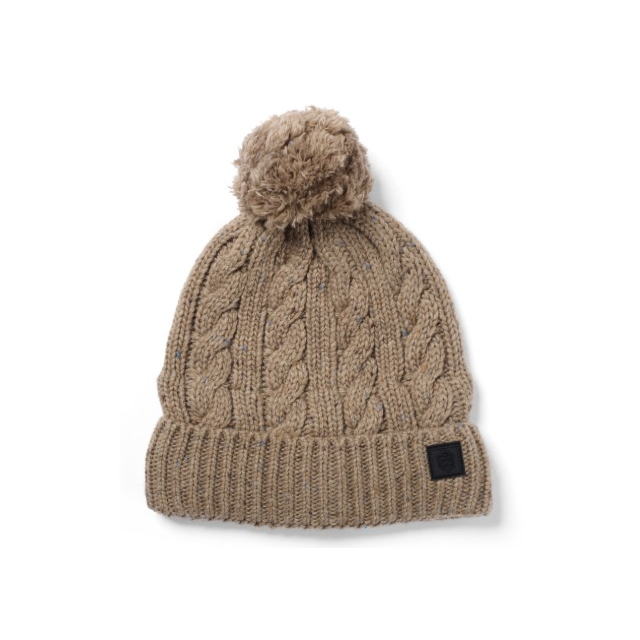 Aran Beanie Stone