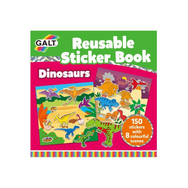 Galt Reusable Sticker Book Dinosaurs 