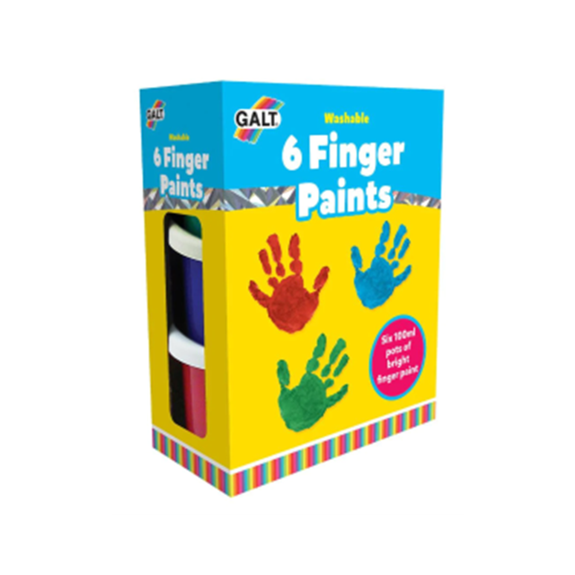 Galt Finger Paints Washable Pk6