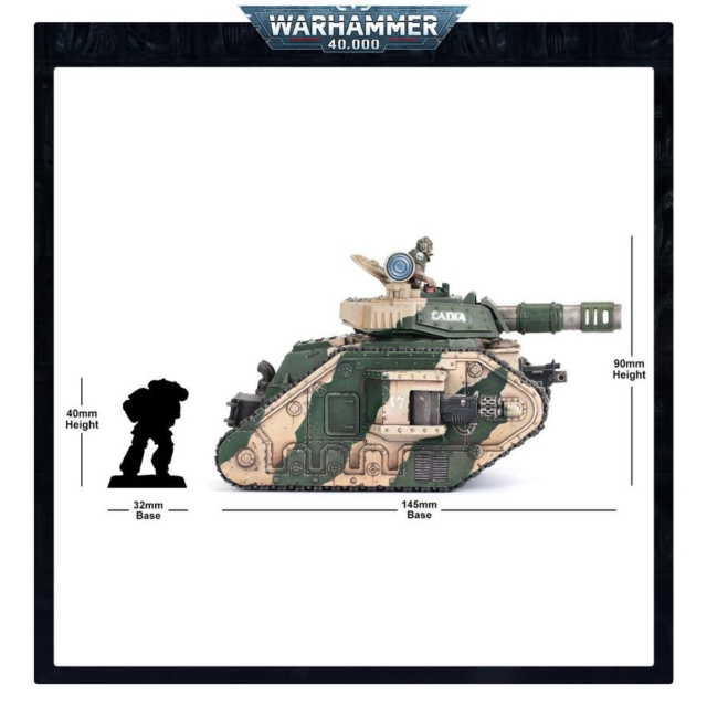 Games Workshop Warhammer 40000 -Astra Militarum- Lemam Russ Battle Tank 47-06