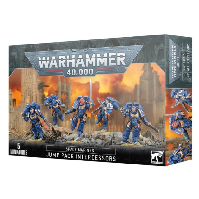 Games Workshop Warhammer 40000-Spacemarines-Jump Pack Intercessors 48-13
