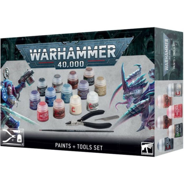 Games Workshop-Warhammer 40000 Paints + Tools Set 60-12