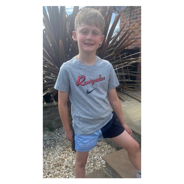 Gibsons Childrens Harlequin Shorts Blue/Navy
