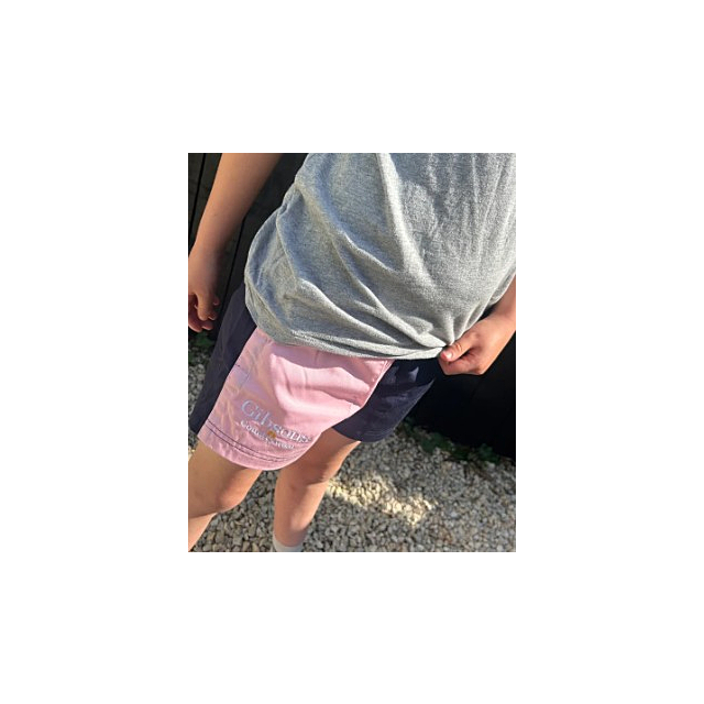 Childrens Harlequin Shorts Pink/Navy