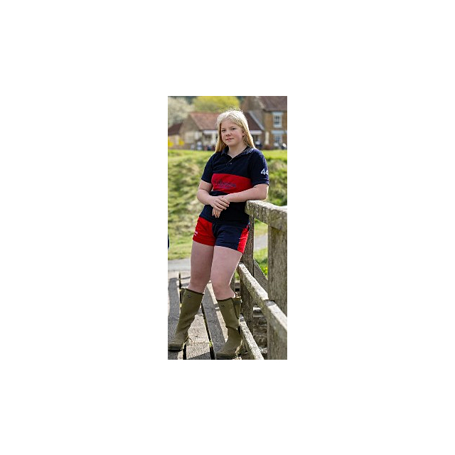 Gibsons Harlequin Shorts Red/Navy 