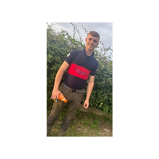 Gibsons Otley Polo Shirt Navy/Red 