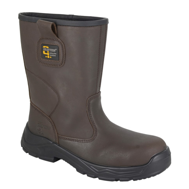 Grafters Safety Rigger Boots - Brown