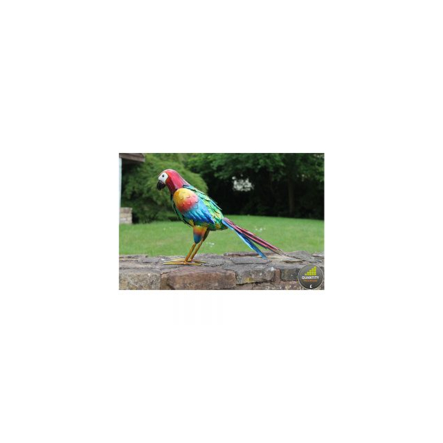 Metal Red Parrot