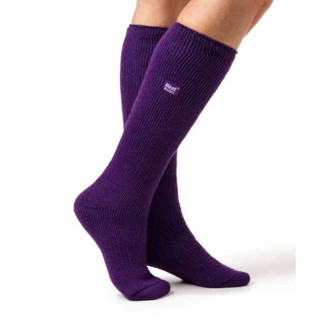 Heat Holders Ladies Original Long Socks Purple