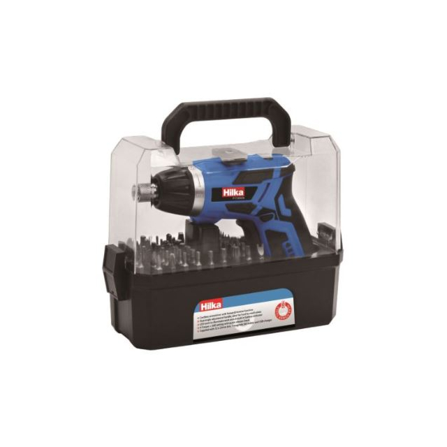 Hilka 3.6V Li-Ion Cordless Screwdriver Kit 
