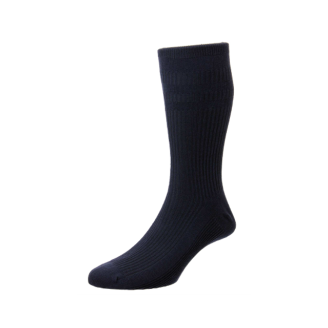 Cotton Softop Socks - Navy 