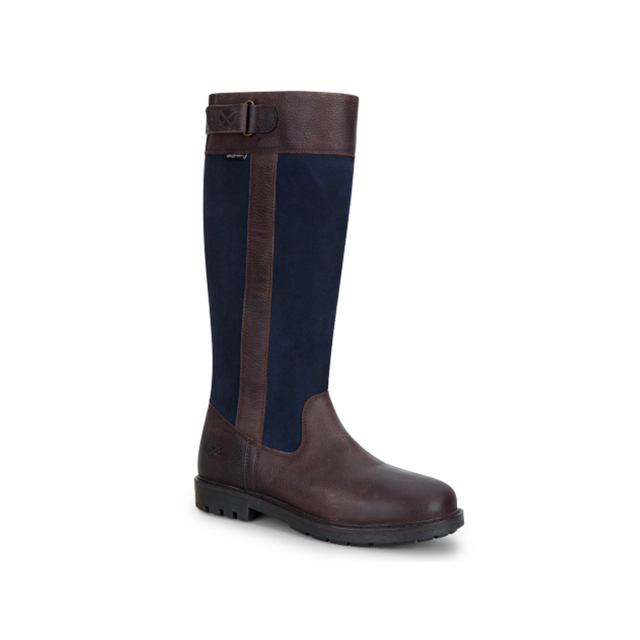 Hoggs II Cleveland Ladies Country Boot - Dark Brown / Navy