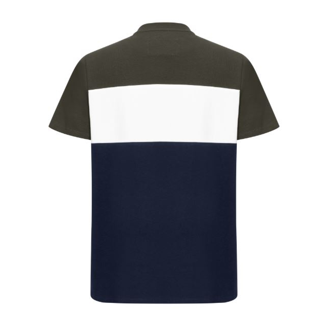 Hoggs Dalbeattie Colour Block T-Shirt - Forest/White/Navy