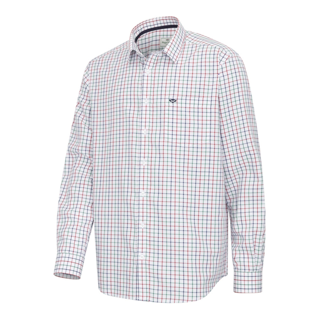 Hoggs Fernie Bamboo Shirt - Green/Red/Navy