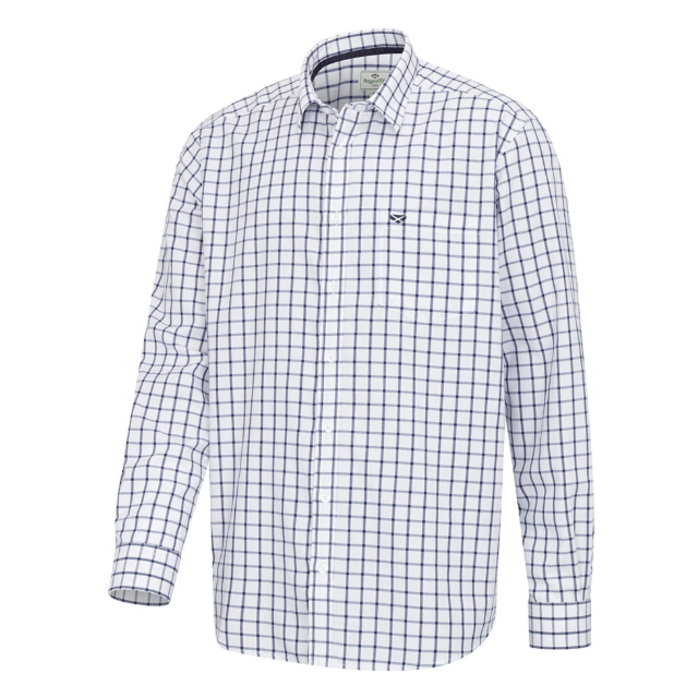 Hoggs Fernie Bamboo Shirt - Navy Check 