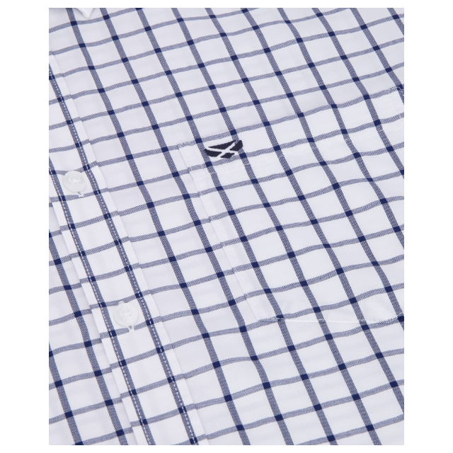 Hoggs Fernie Bamboo Shirt - Navy Check 