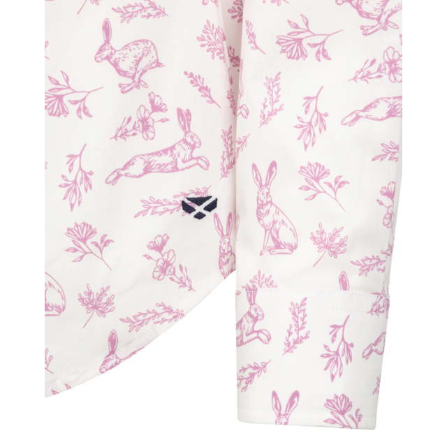 Hoggs Hare Ladies Print Shirt - Pink 